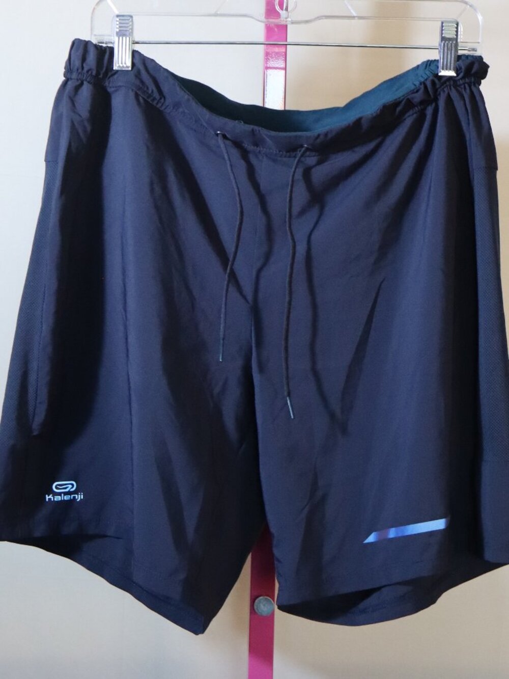 Decathalon Elastic Waist Run Long Shorts, Long - Navy Blue Sze XL